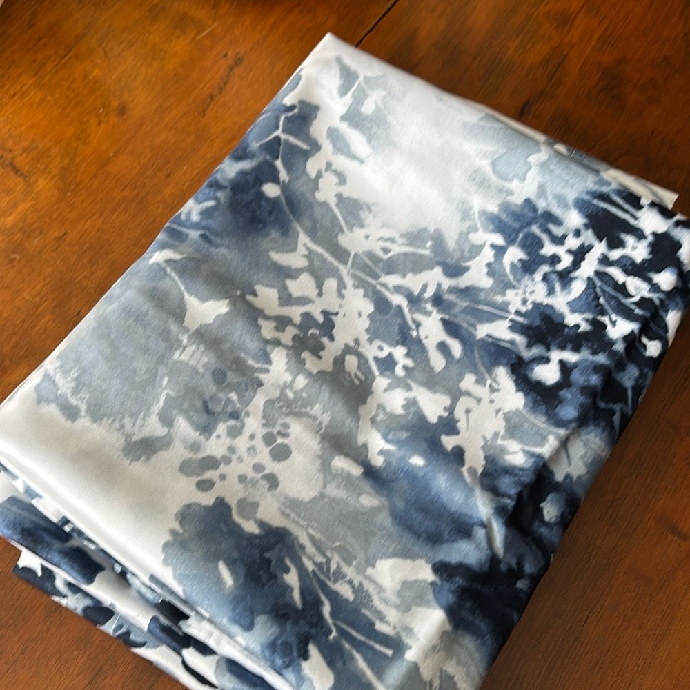 Ralph Lauren Elegant Blue and White Floral Duvet Cover Bedding